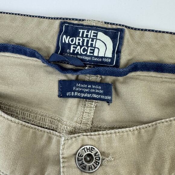 The North Face Khaki Shorts Womens Sz 8 - Picture 5 of 8
